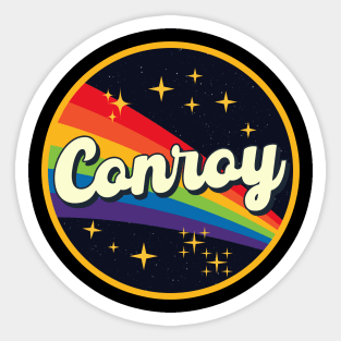 Conroy // Rainbow In Space Vintage Style Sticker